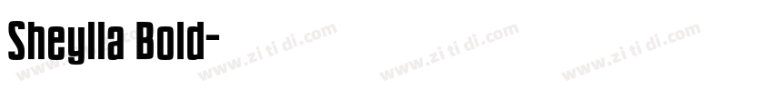 Sheylla Bold字体转换